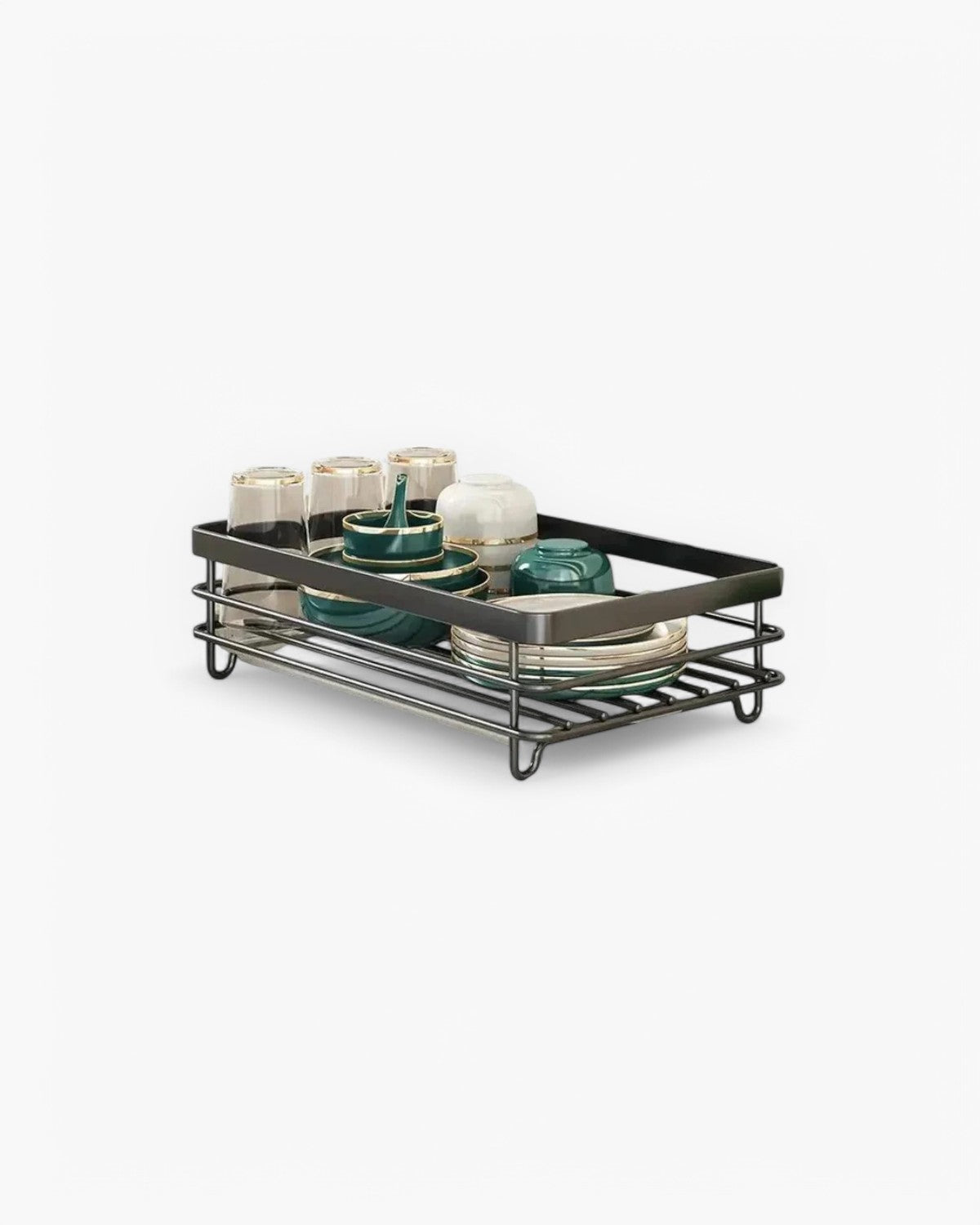Dish Drying Rack for Kitchen | Contemporary Style with Drainage System