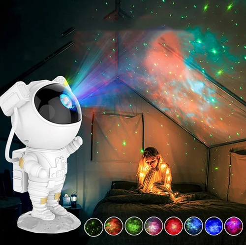 LED Star Projector for Kids' Room – Adjustable Galaxy Night Light