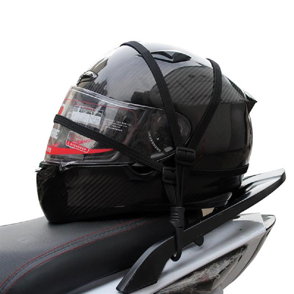 Elastic Helmet Strap with Buckles for Motorcycle Luggage Security