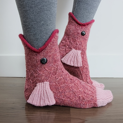 Cozy Knit Socks in Animal Designs