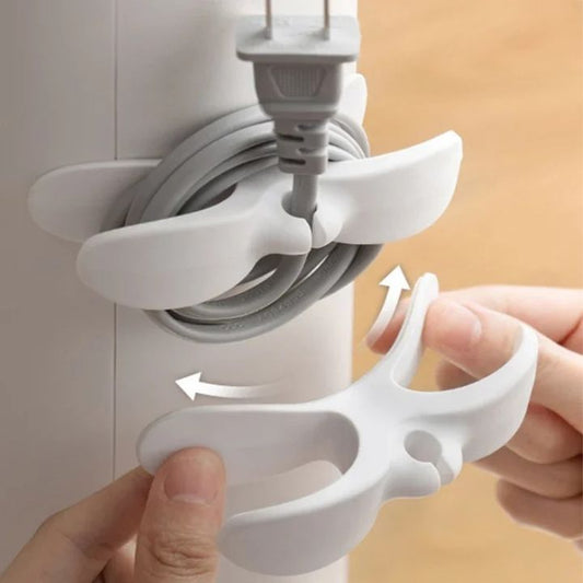 5+5 FREE | Self-Adhesive Cable Organizer - Cord Management Solution