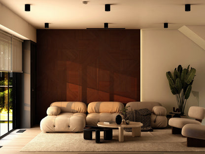 Contemporary Solid Wood Panel