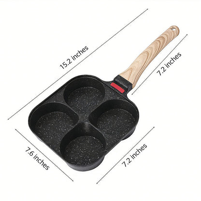 Multi-Chamber Non-Stick Breakfast Frying Pan for All Stovetops