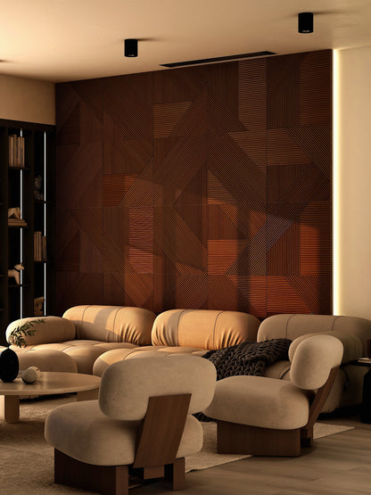 Contemporary Solid Wood Panel