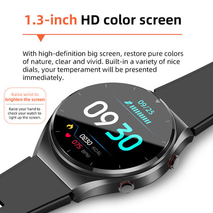 One-Tap Health Monitor Smartwatch for Blood Sugar, Glucose, ECG & Heart Rate