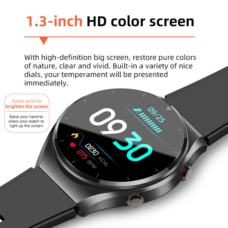 One-Click Blood Sugar | Blood Glucose Blood Pressure EKG | Heart Rate Monitor Health Smartwatch