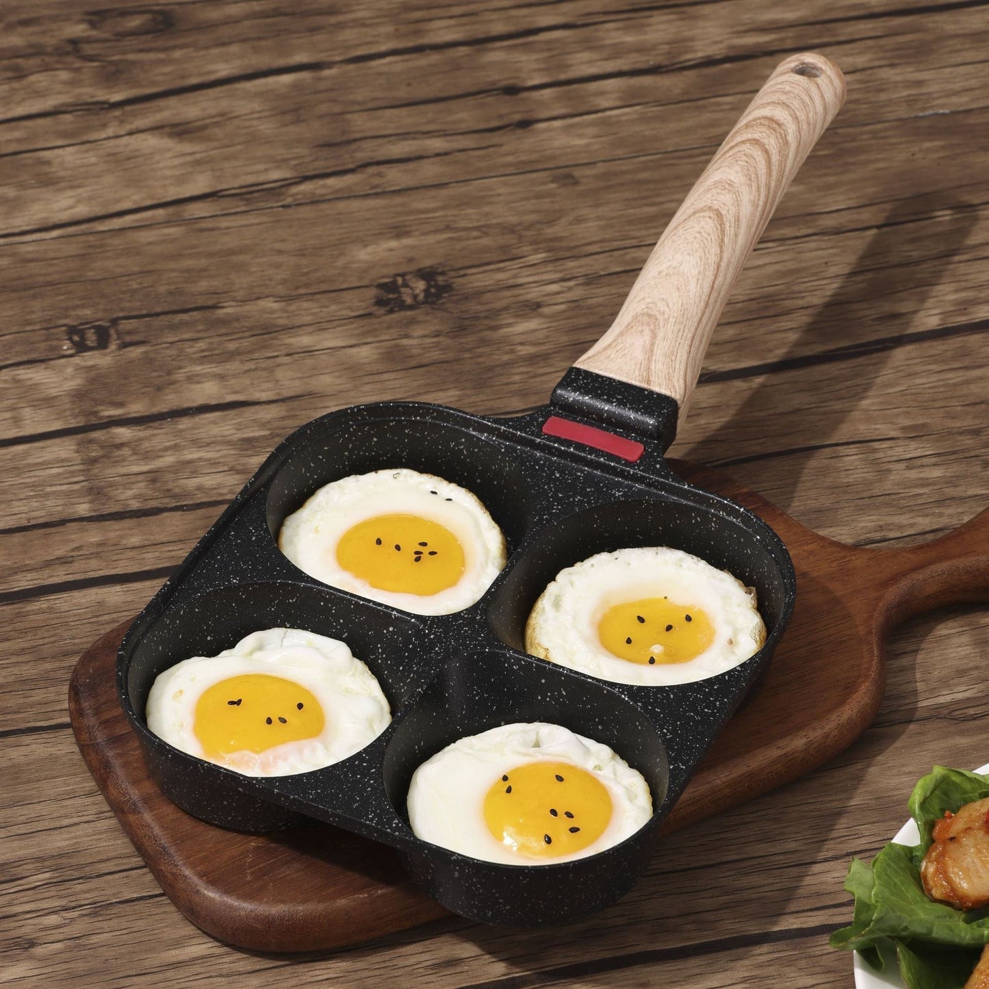 Multi-Chamber Non-Stick Breakfast Frying Pan for All Stovetops