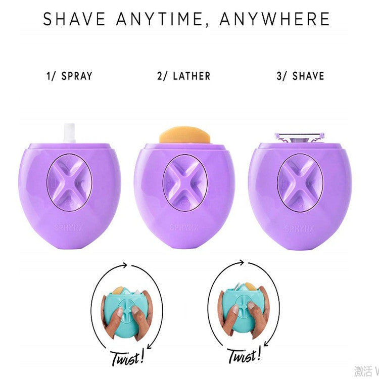 Compact 3-in-1 Shaver with Moisturizing Care | Perfect for Face & Body