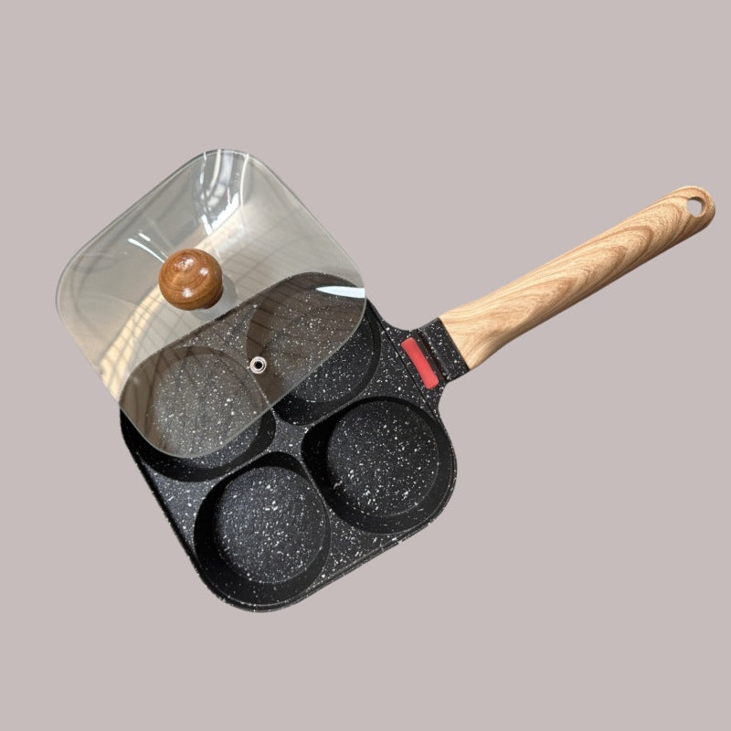 Multi-Chamber Non-Stick Breakfast Frying Pan for All Stovetops