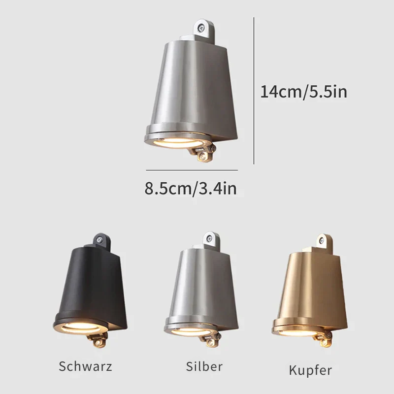 Modern Outdoor LED Wall Light Fixture for Home Illumination