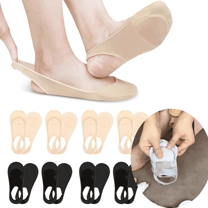 3 Pairs of Ultra-Thin Socks with Forefoot Cushions