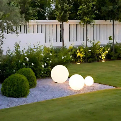 Outdoor Garden and Patio LED Lights with Color-Changing Sphere Design