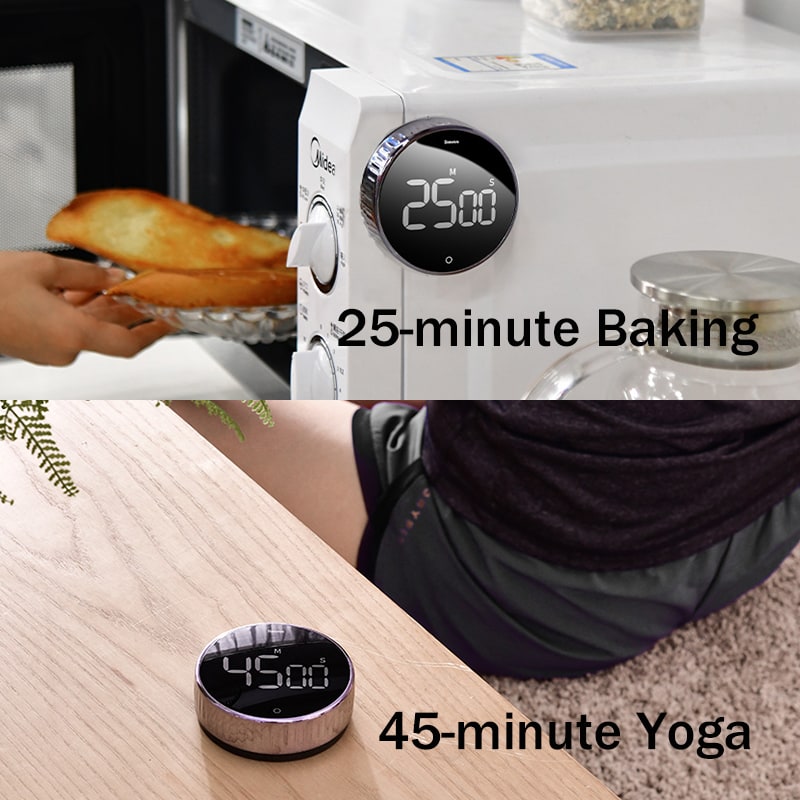 Smart Countdown Timer with Magnetic Mount & LED Display