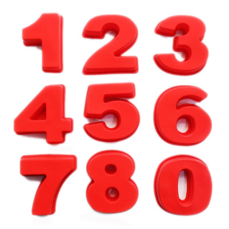 10-Inch Silicone Cake Mold for Custom Number Designs