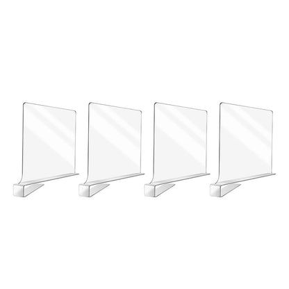 Acrylic Closet Organizer Shelf Divider for Efficient Storage