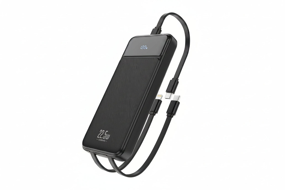 All-in-One Portable Charger | 10,000 mAh with Built-in Cables