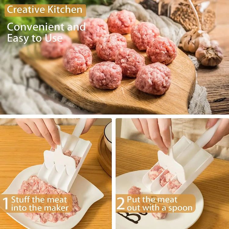 3-in-1 Meatball Maker for Clean and Quick Cooking