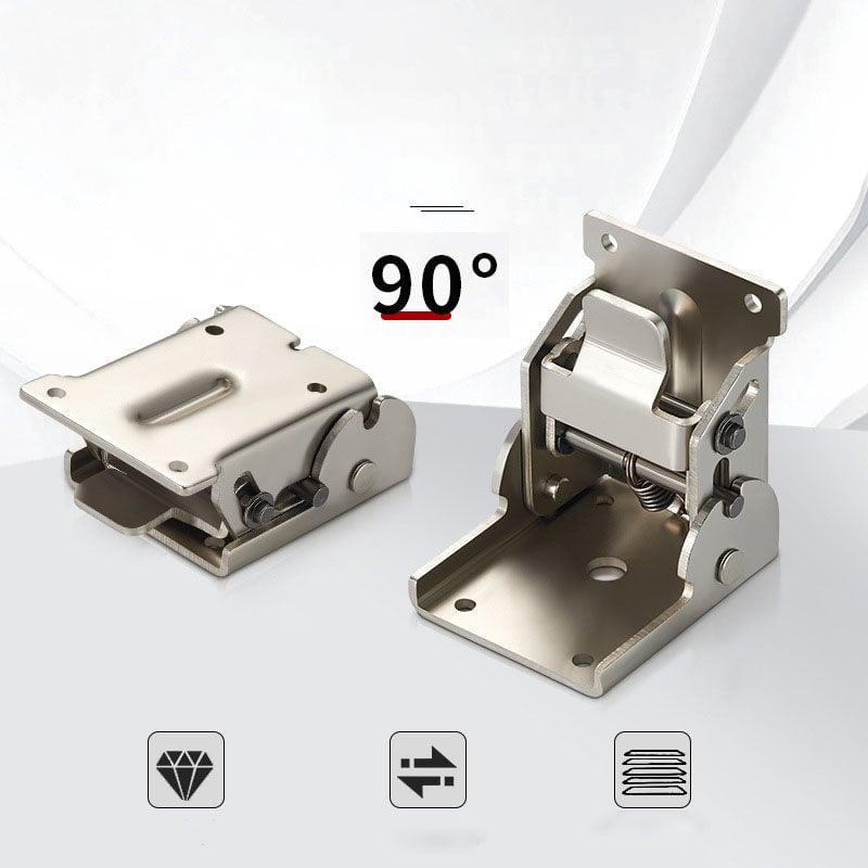 Corrosion-Resistant Invisible Connector with 90 Degrees Self-Locking Hinge