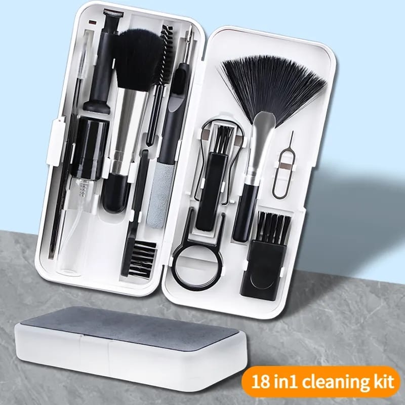 Ultimate 18-Piece Cleaning Set for Tech Devices