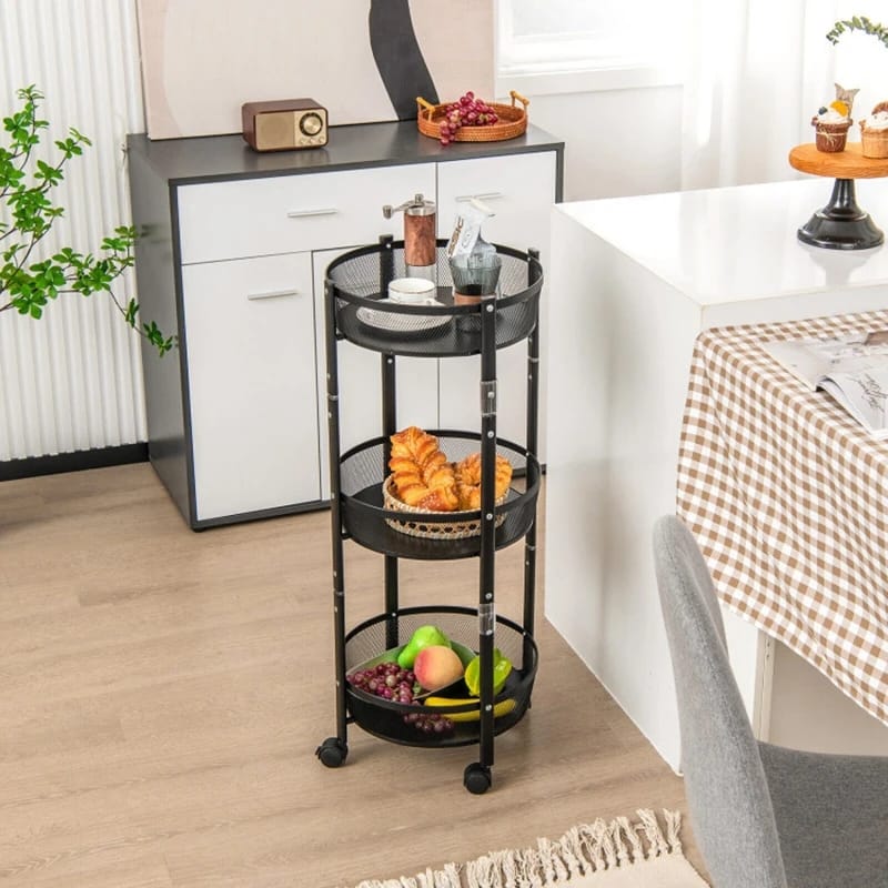 Tri-Level Collapsible Metal Storage Organizer