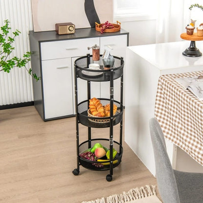 Tri-Level Collapsible Metal Storage Organizer