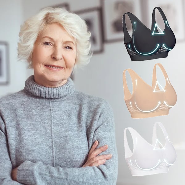Seamless Wireless Sports Bra with Breathable Mesh | 2-Pack