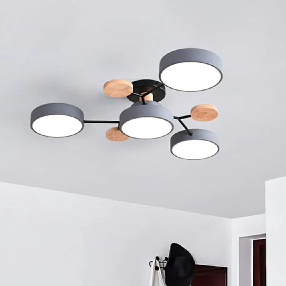 Contemporary LED Flush Mount Ceiling Fixture - Modern Bright Light