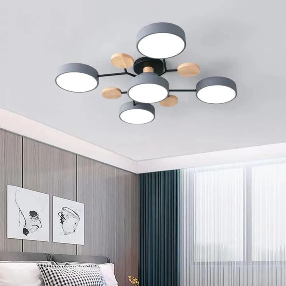 Contemporary LED Flush Mount Ceiling Fixture - Modern Bright Light