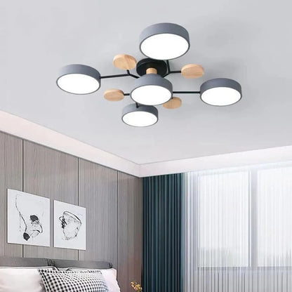 Contemporary LED Flush Mount Ceiling Fixture - Modern Bright Light