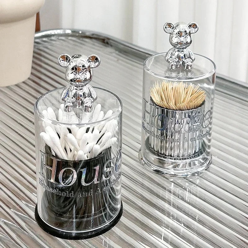 Toothpick Holder Jar in Bear Design