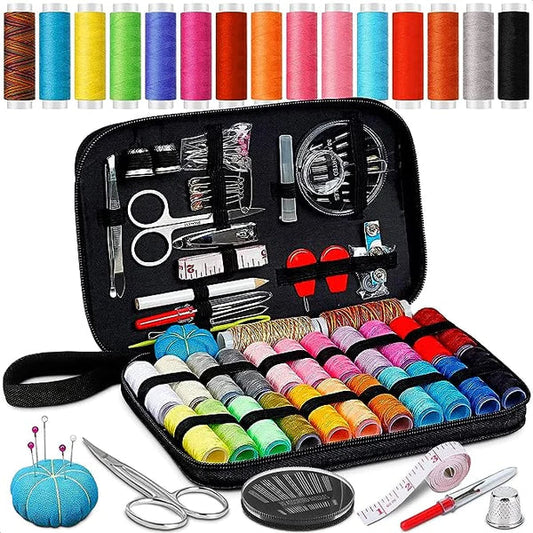 Complete 98-Piece Sewing Essentials Set with Stylish Organizer