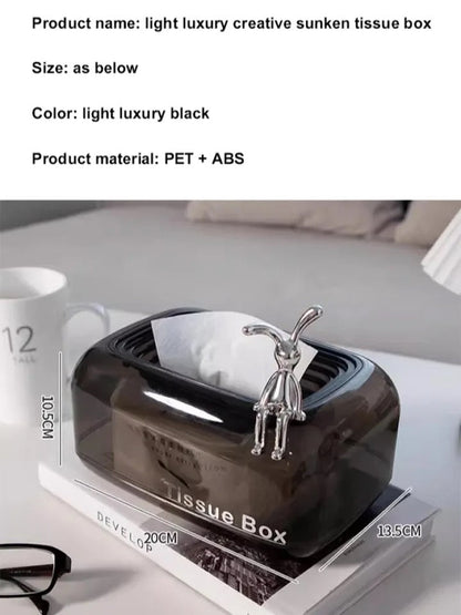 Elegant Clear Tissue Organizer Box