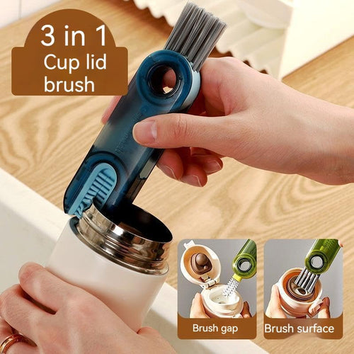 Triple-Function Bottle Gap Cleaner Brush Set