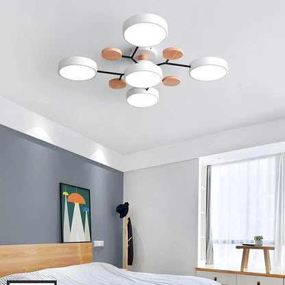 Contemporary LED Flush Mount Ceiling Fixture - Modern Bright Light