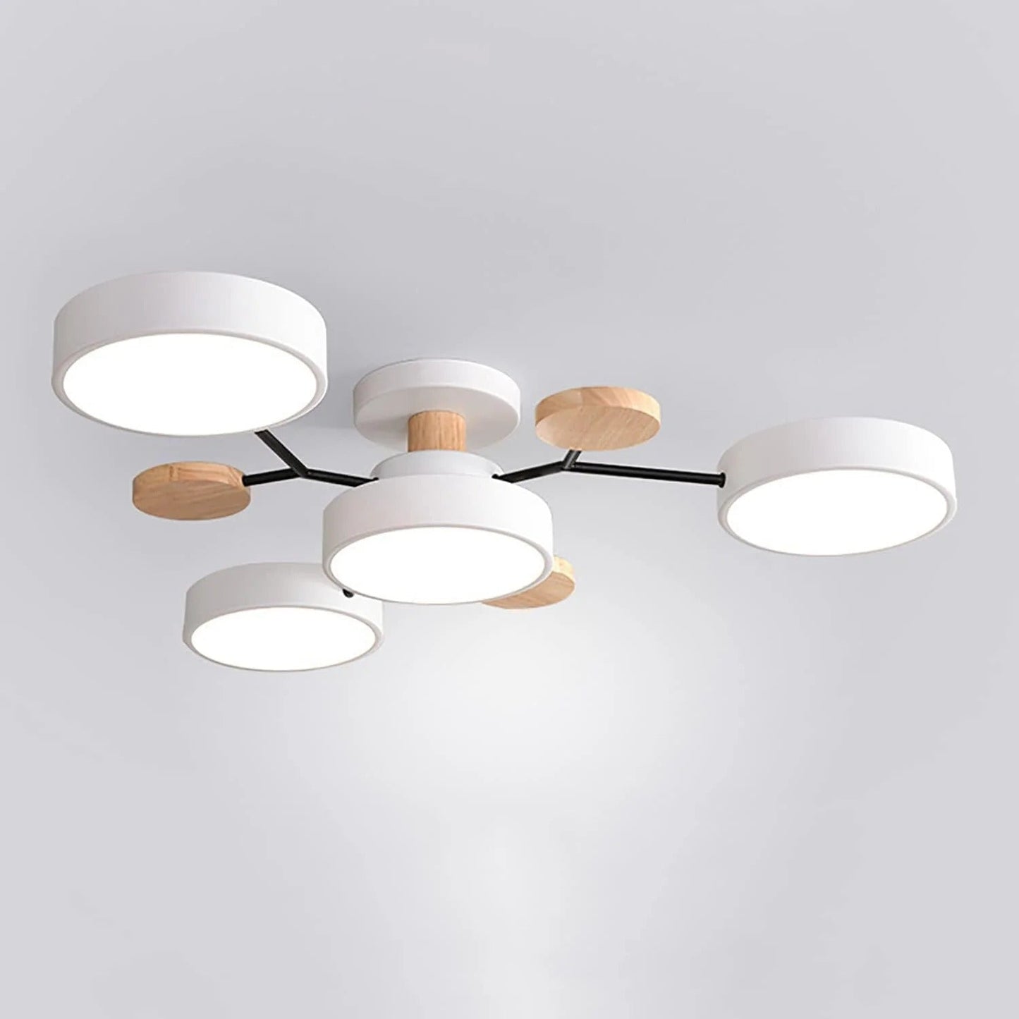 Contemporary LED Flush Mount Ceiling Fixture - Modern Bright Light