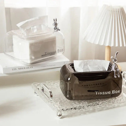 Elegant Clear Tissue Organizer Box