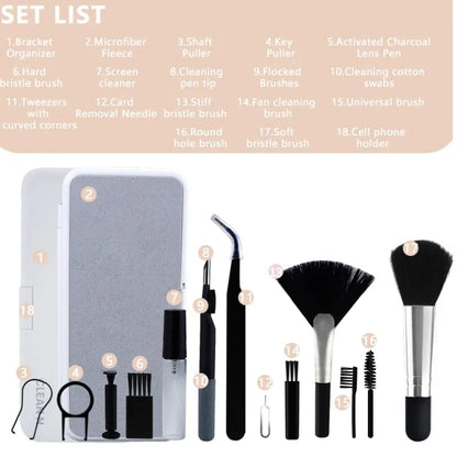 Ultimate 18-Piece Cleaning Set for Tech Devices