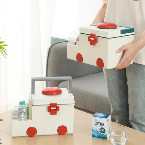 Portable Medicine Box in Ambulance Shape