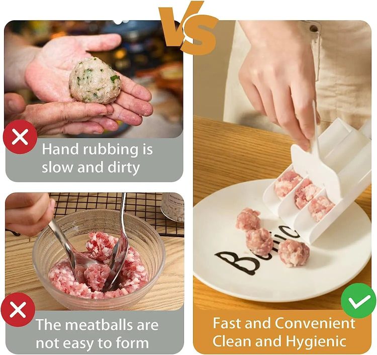3-in-1 Meatball Maker for Clean and Quick Cooking