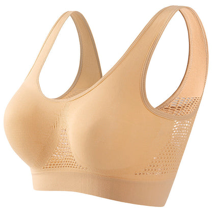 Seamless Wireless Sports Bra with Breathable Mesh | 2-Pack