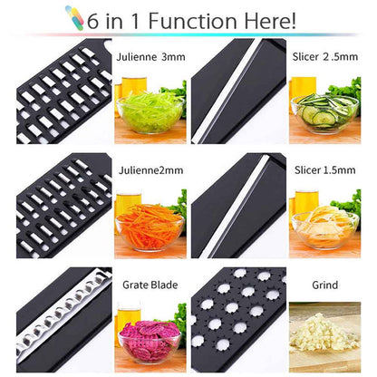 Versatile 6-in-1 Vegetable Slicer & Chopper ProChef