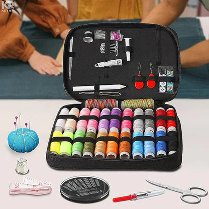 Complete 98-Piece Sewing Essentials Set with Stylish Organizer