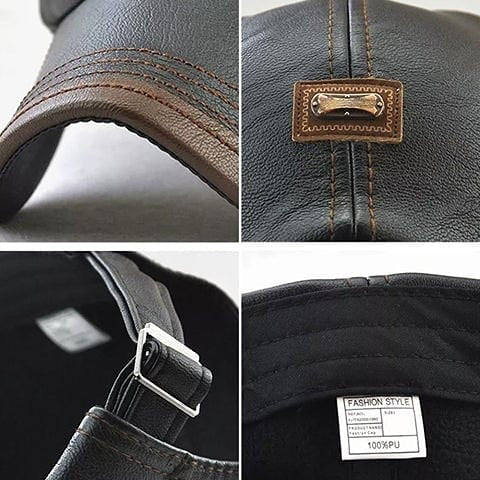 Timeless Leather Newsboy Cap for All Seasons