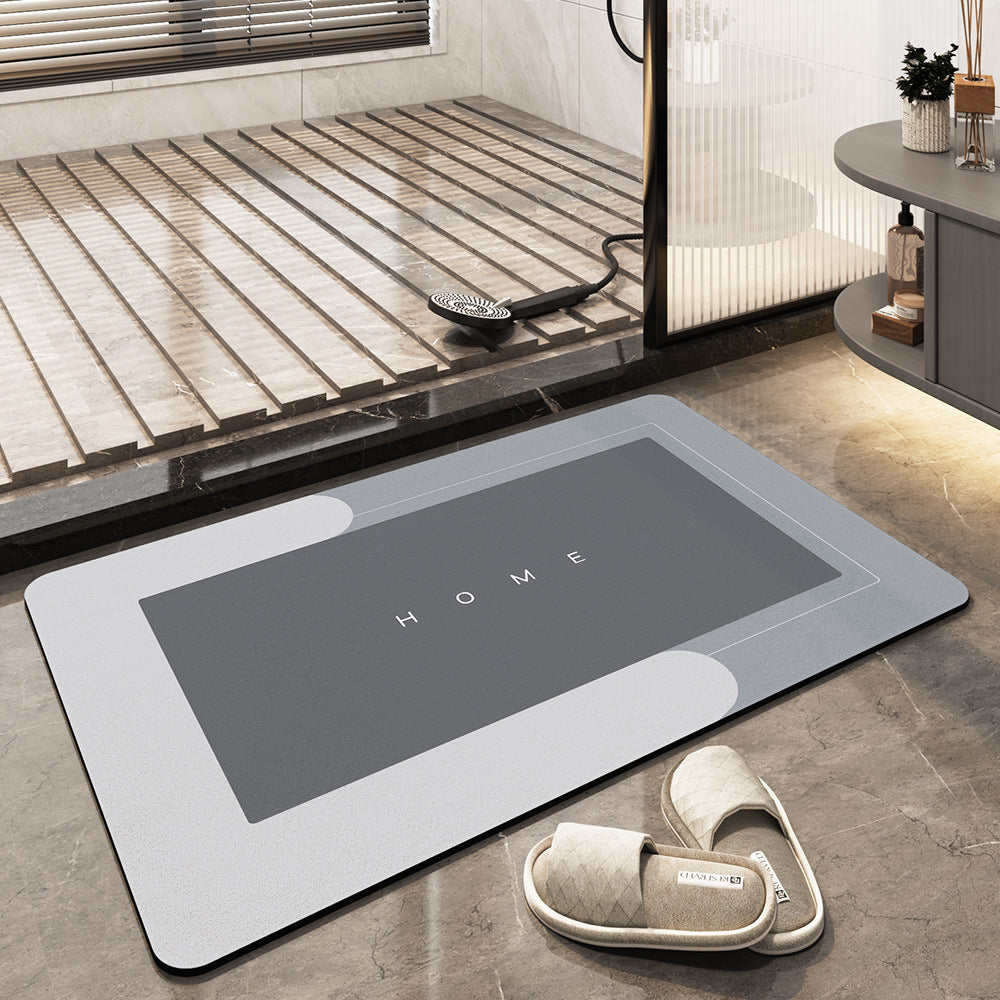 Quick-Drying Bath Mat Made of Absorbent Microfiber