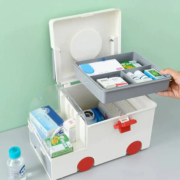 Portable Medicine Box in Ambulance Shape
