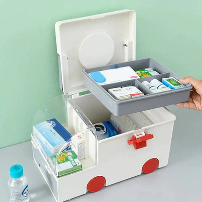 Portable Medicine Box in Ambulance Shape