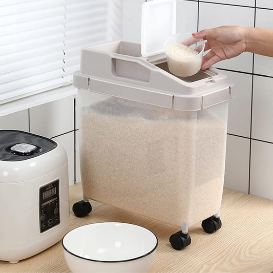 10Kg Food Storage Bin with Easy-Glide Wheels