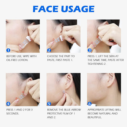 Instant V-Shape Facial Lift Stickers for a Youthful Glow
