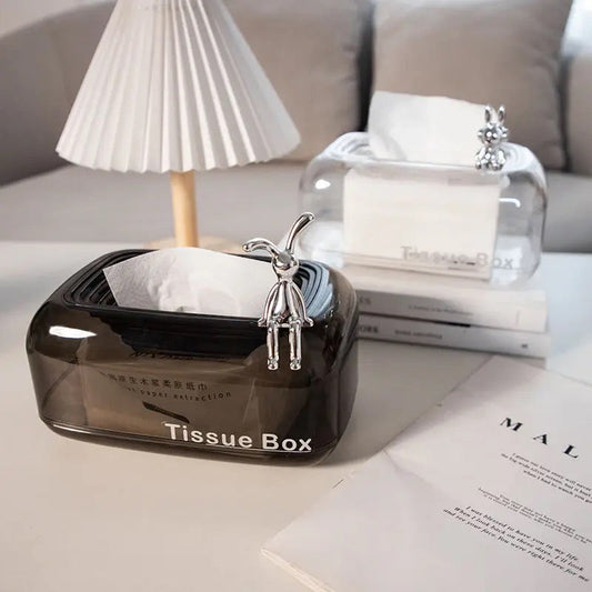 Elegant Clear Tissue Organizer Box