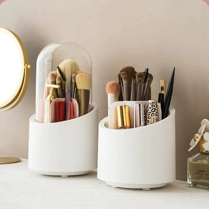 360° Rotating Makeup and Office Supply Organizer with Lid